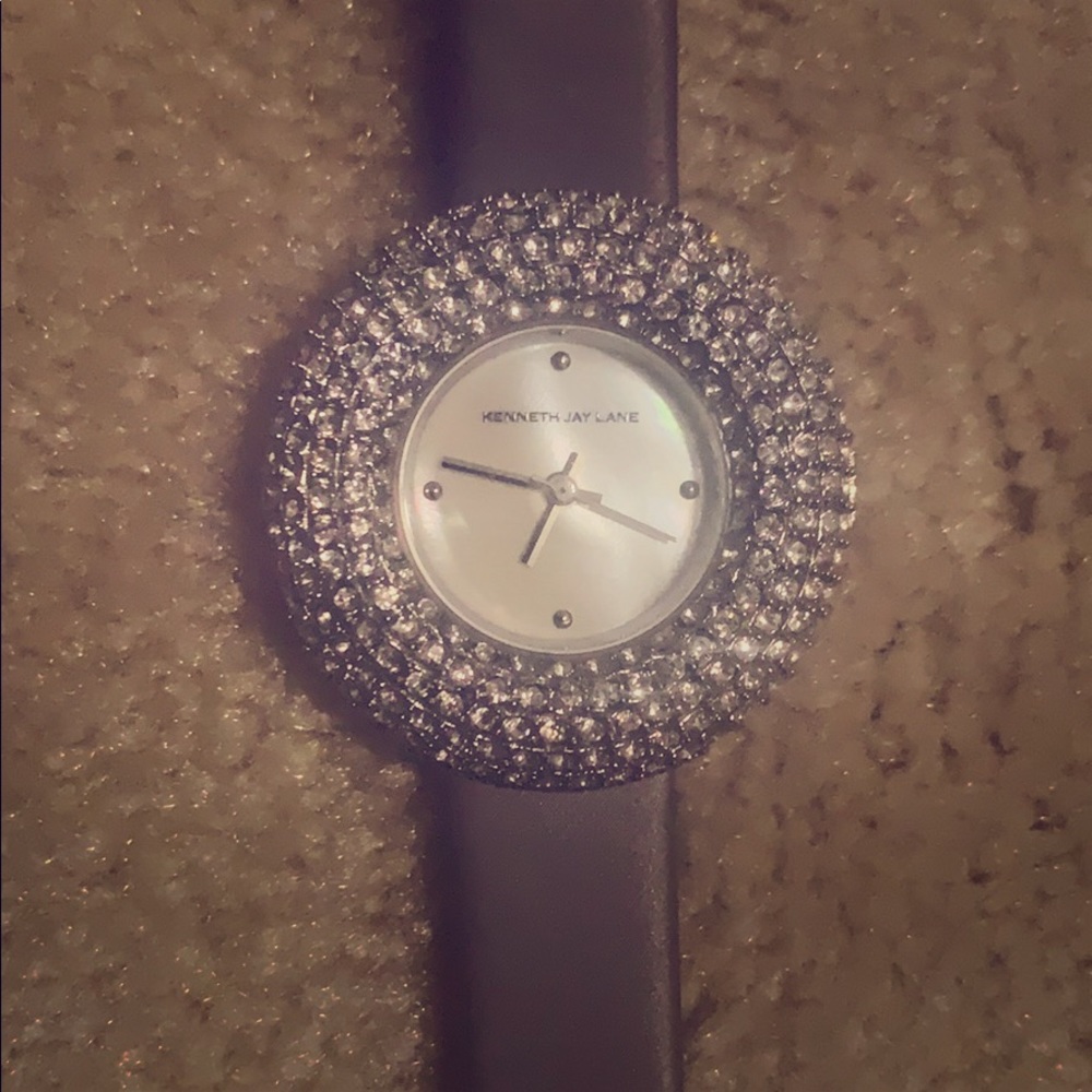 Kenneth Jay Lane Watch with Mother of Pearl